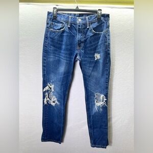 Levi’s 511 Distressed Slim Fit Jeans Men’s 31/30‎ Blue Denim 100% cotton 2473